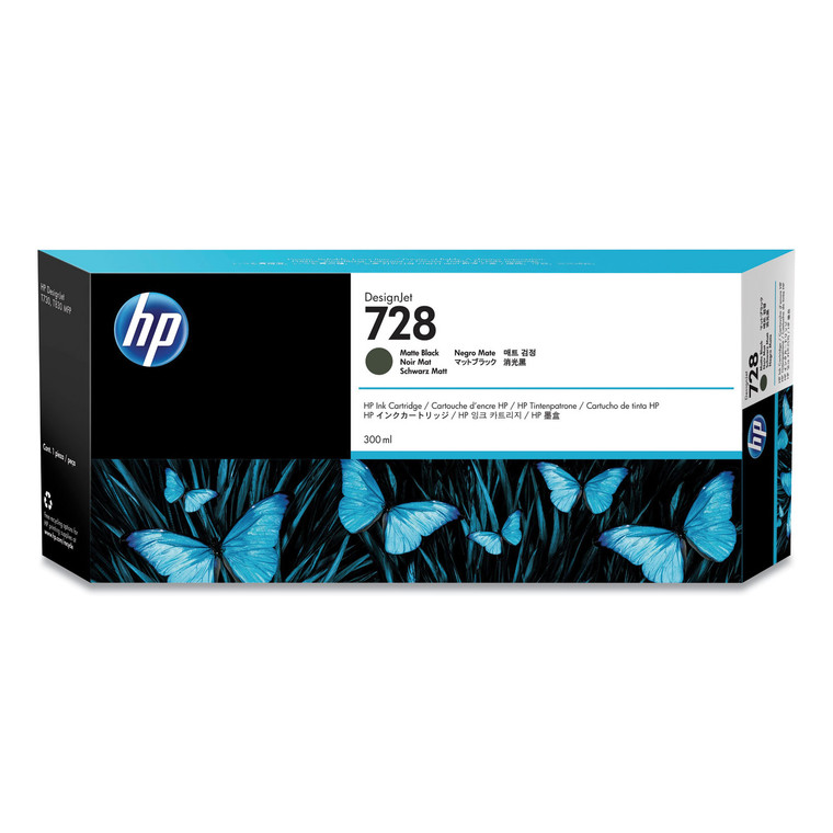 HP 728, (f9j68a) Matte Black Original Ink Cartridge - HEWF9J68A