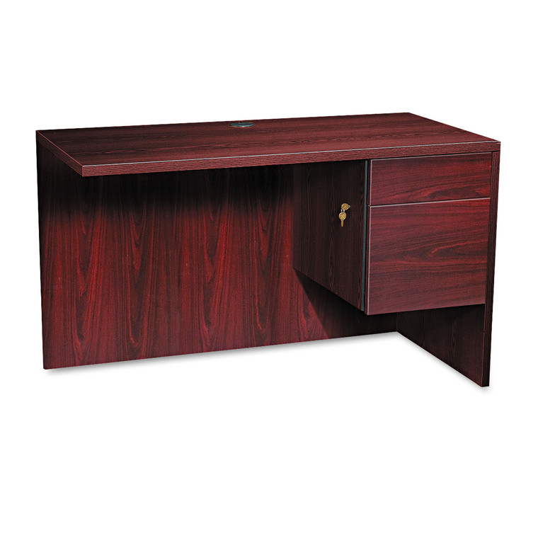 10500 Series L Workstation Return, 3/4 Height Right Ped, 48w X 24d, Mahogany - HON10515RNN