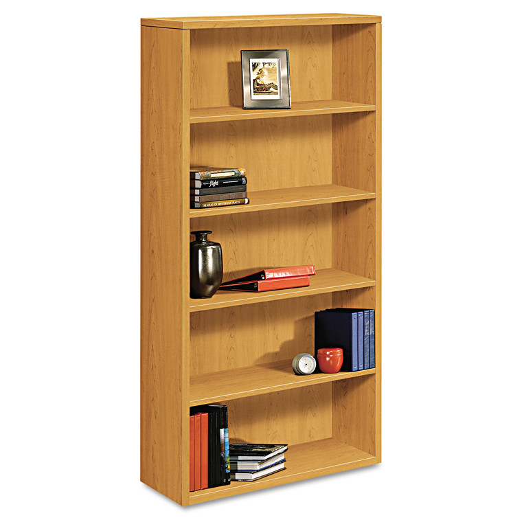 10500 Series Laminate Bookcase, Five-Shelf, 36w X 13-1/8d X 71h, Harvest - HON105535CC