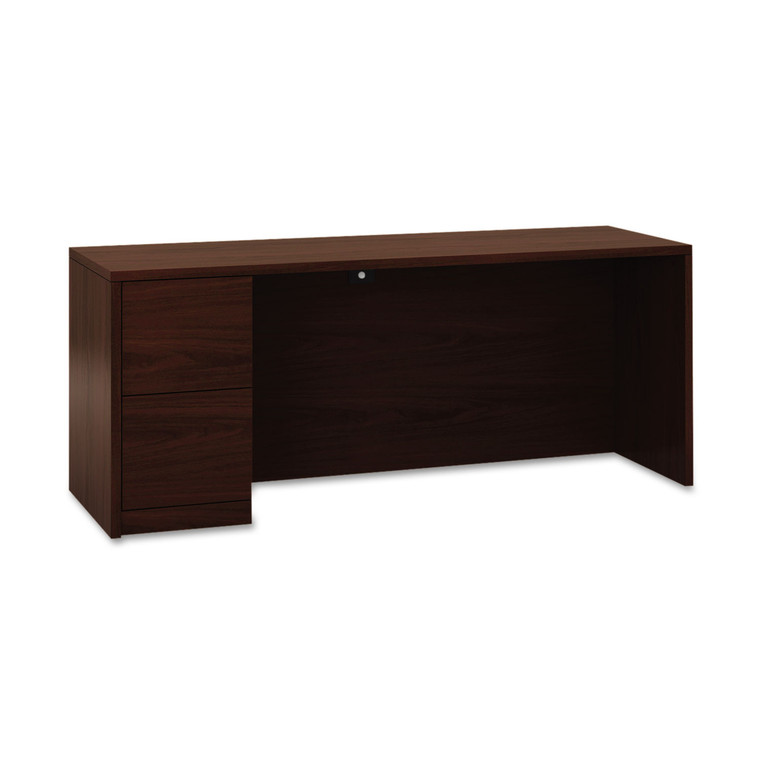 10500 Series Full-Height Left Pedestal Credenza, 72w X 24d X 29.5h, Mahogany - HON105904LNN