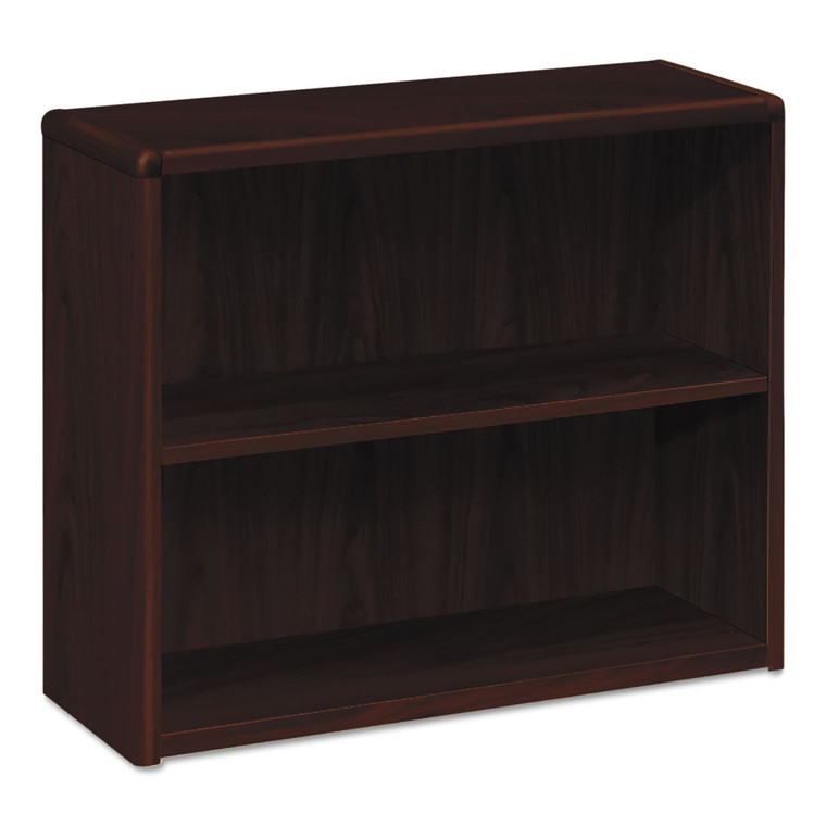 10700 Series Wood Bookcase, Two Shelf, 36w X 13 1/8d X 29 5/8h, Mahogany - HON10752NN