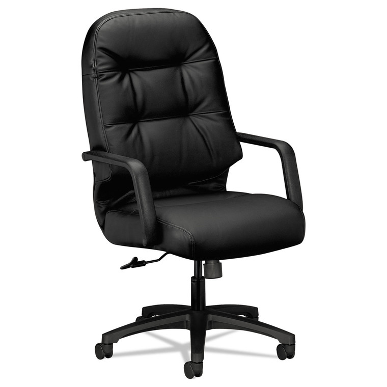 Pillow-Soft 2090 Series Executive High-Back Swivel/tilt Chair, Supports Up To 300 Lb, 16.75" To 21.25" Seat Height, Black - HON2091SR11T