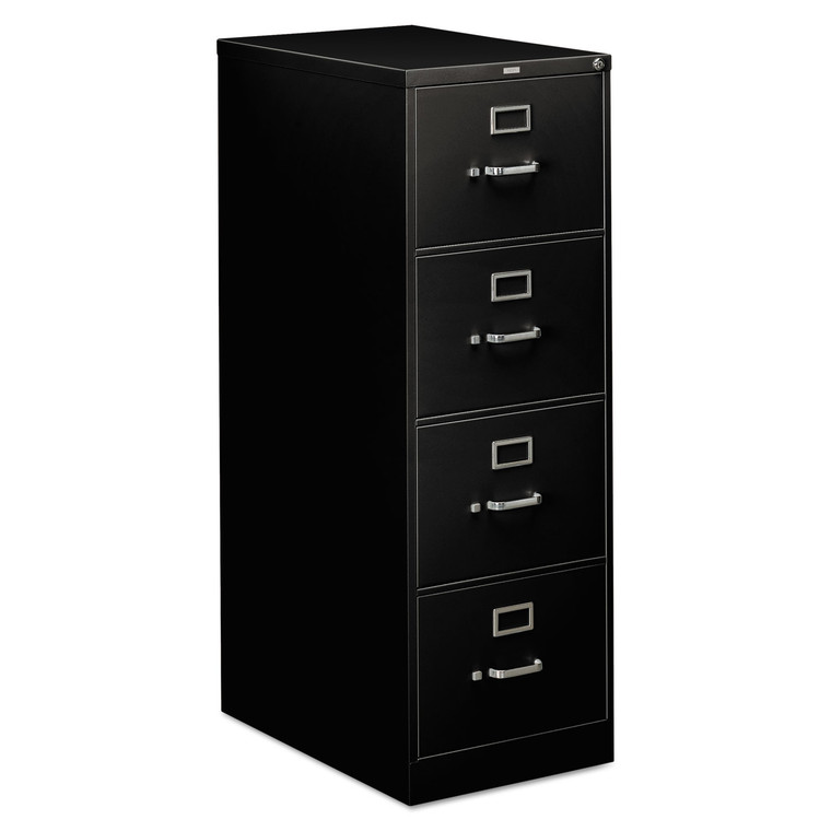 310 Series Vertical File, 4 Legal-Size File Drawers, Black, 18.25" X 26.5" X 52" - HON314CPP
