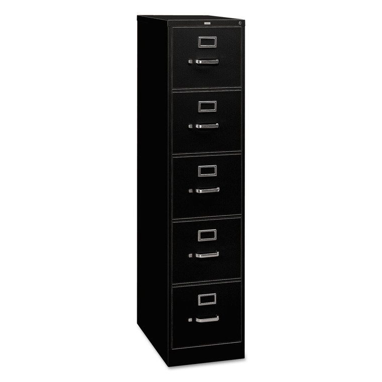 310 Series Vertical File, 5 Legal-Size File Drawers, Black, 18.25" X 26.5" X 60" - HON315CPP