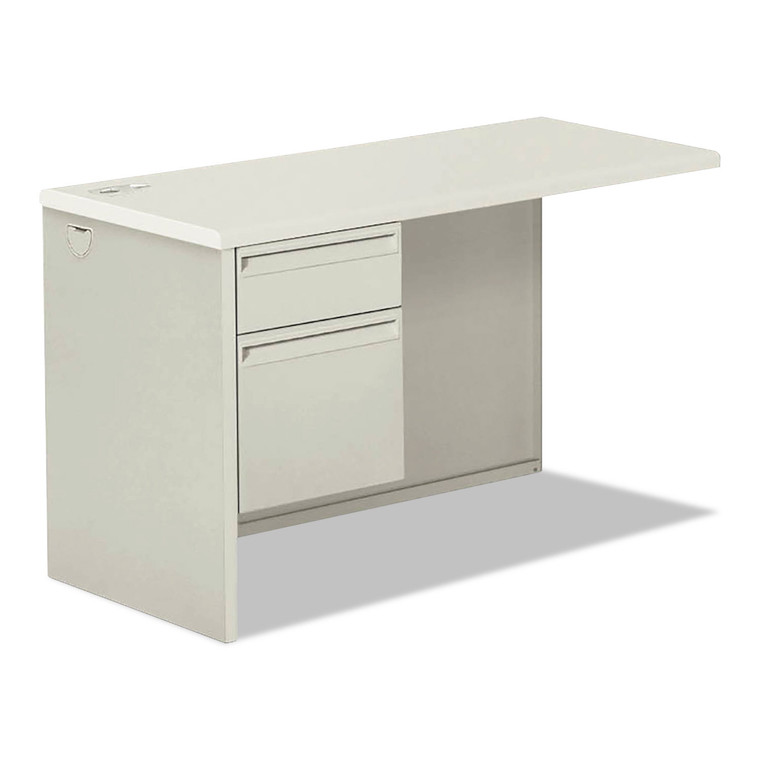 38000 Series Return Pedestal, Box/file, 26.38wx50.38dx31.38h, Left, Silver/lt Gy - HON38216LB9Q