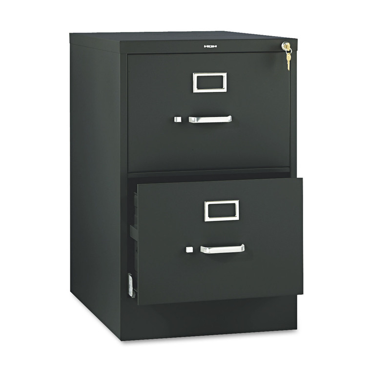 510 Series Vertical File, 2 Legal-Size File Drawers, Black, 18.25" X 25" X 29" - HON512CPP