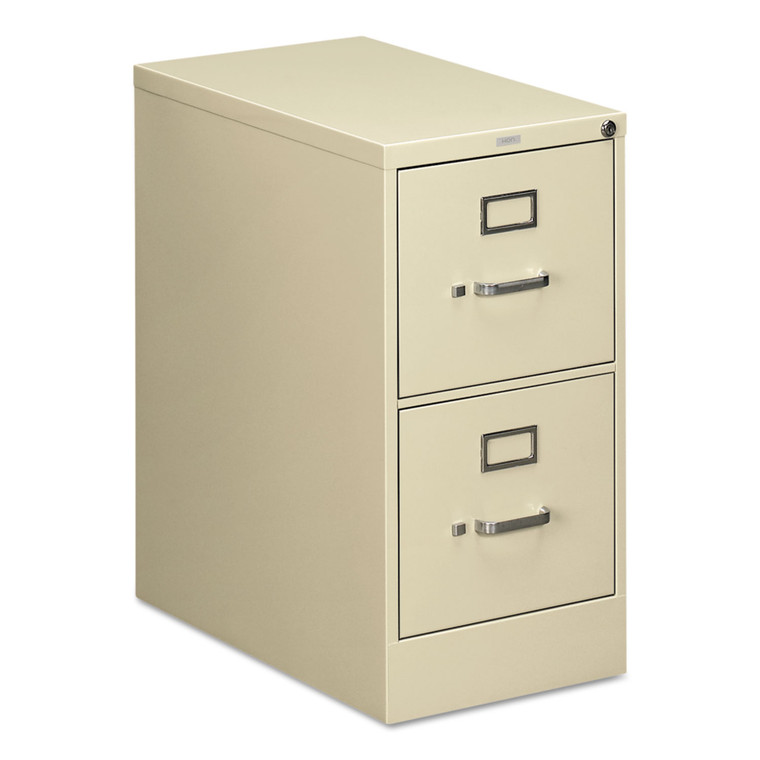 510 Series Vertical File, 2 Letter-Size File Drawers, Putty, 15" X 25" X 29" - HON512PL