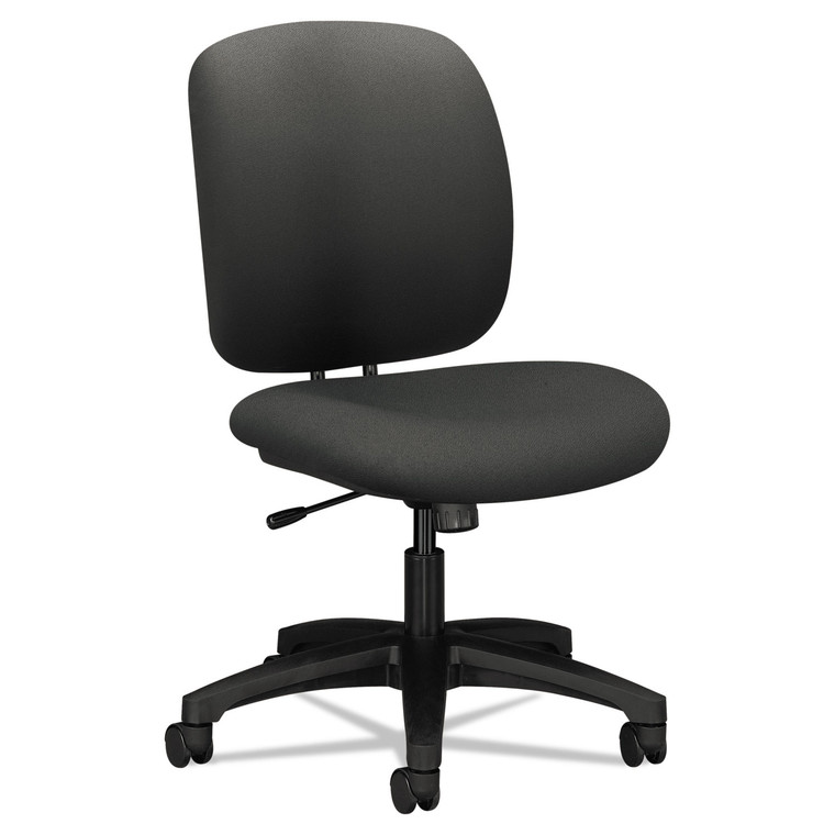 Comfortask Center-Tilt Task Chair, Supports Up To 300 Lb, 17" To 22" Seat Height, Iron Ore Seat/back, Black Base - HON5902CU19T