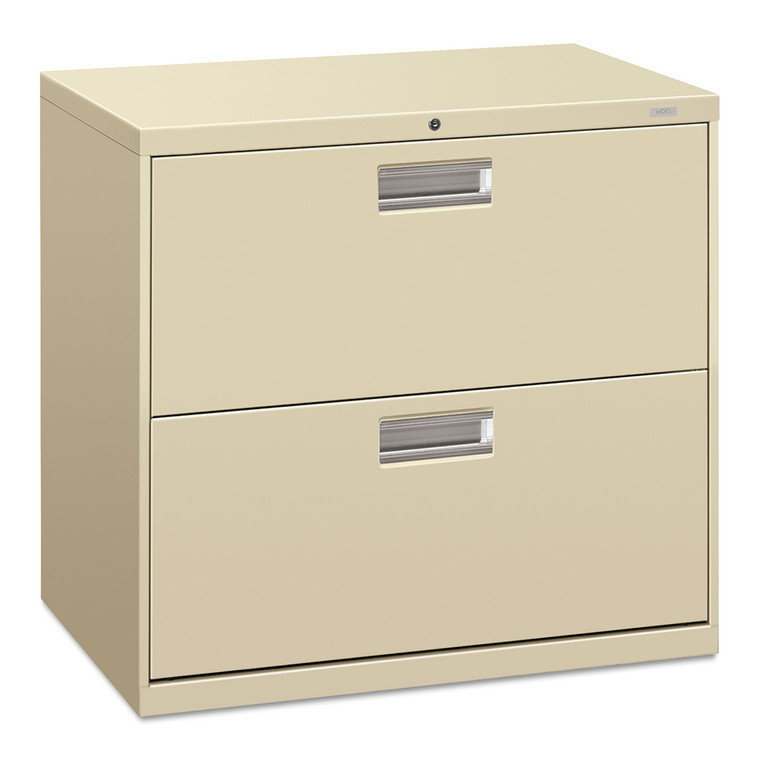 Brigade 600 Series Lateral File, 2 Legal/letter-Size File Drawers, Putty, 30" X 18" X 28" - HON672LL