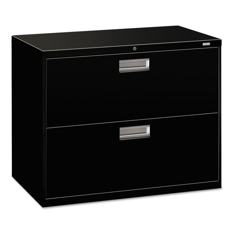 Brigade 600 Series Lateral File, 2 Legal/letter-Size File Drawers, Black, 36" X 18" X 28" - HON682LP
