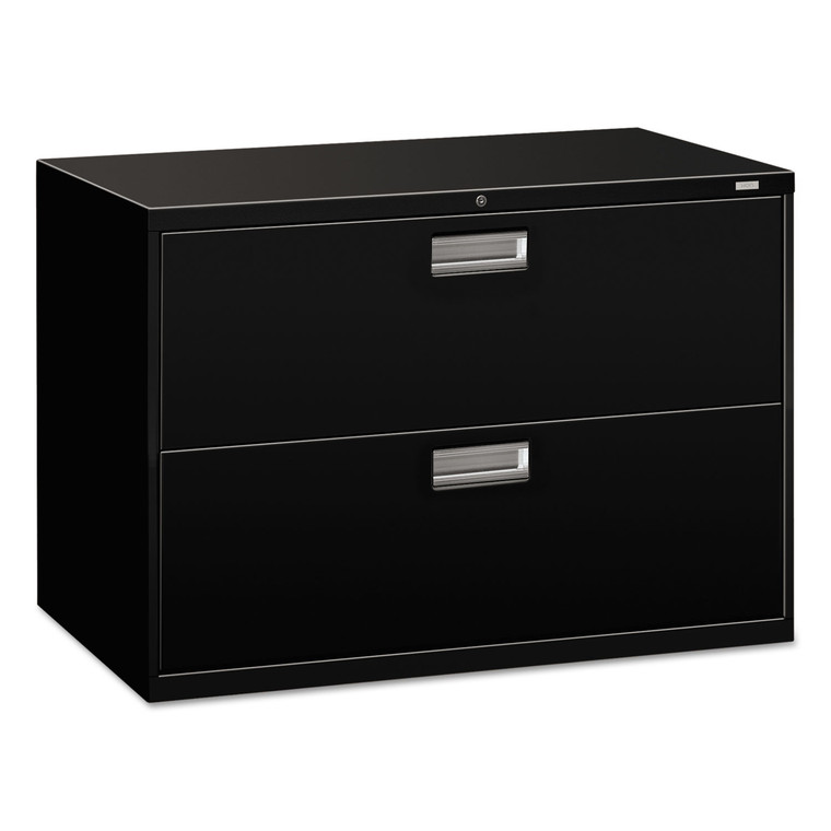 Brigade 600 Series Lateral File, 2 Legal/letter-Size File Drawers, Black, 42" X 18" X 28" - HON692LP