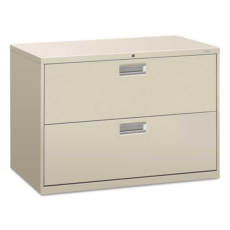 Brigade 600 Series Lateral File, 2 Legal/letter-Size File Drawers, Light Gray, 42" X 18" X 28" - HON692LQ