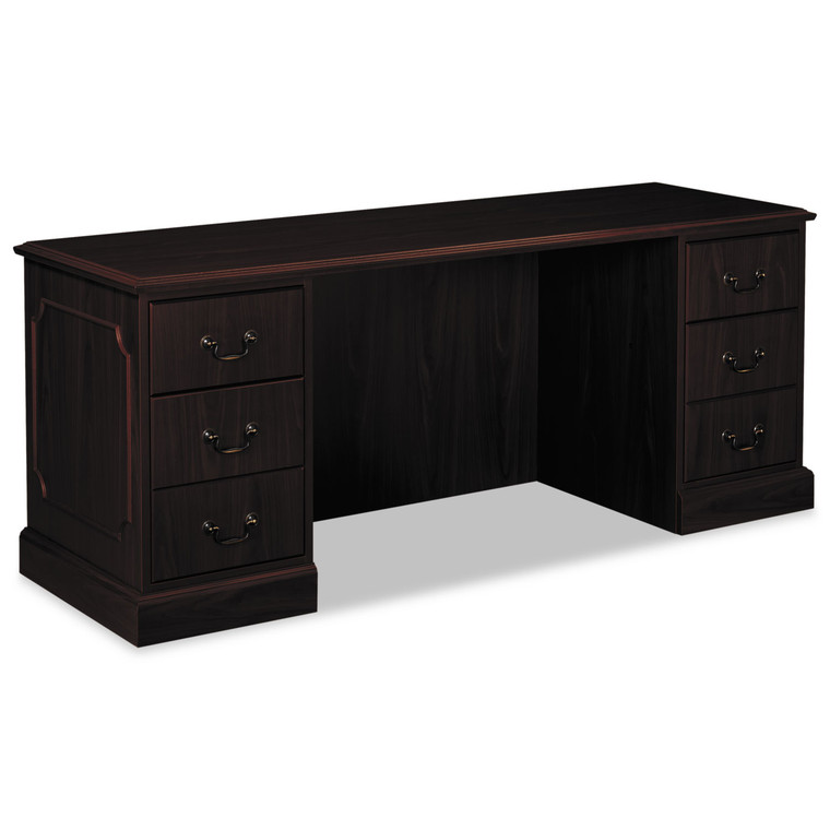 94000 Series Kneespace Credenza, 72w X 24d X 29.5h, Mahogany - HON94243NN