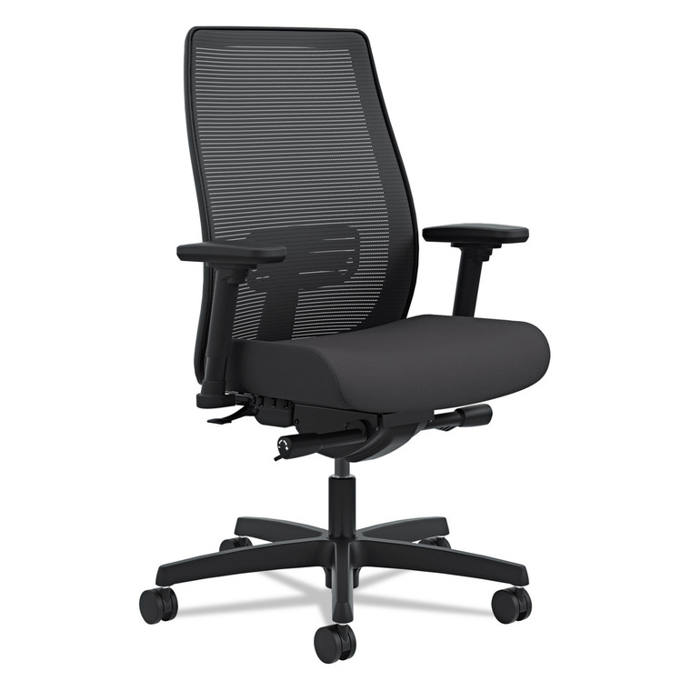 Endorse Mesh Mid-Back Work Chair, Supports Up To 300 Lb, 17.5" To 21.75" Seat Height, Black - HONLWIM2ACU10