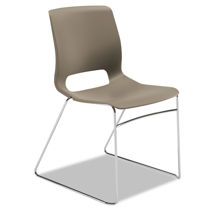 Motivate High-Density Stacking Chair, Supports Up To 300 Lb, Shadow Seat, Shadow Back, Chrome Base, 4/carton - HONMS101SD