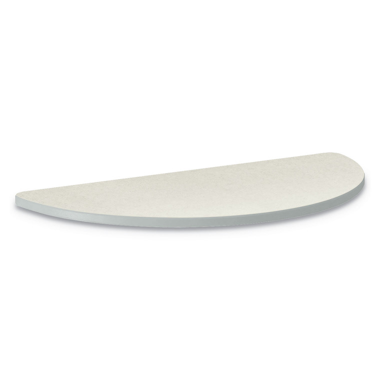 Build Half Round Shape Table Top, 60w X 30d, Silver Mesh - HONSH3060ENB9K