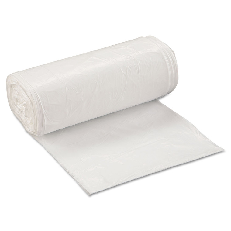 Low-Density Commercial Can Liners, 16 Gal, 0.5 Mil, 24" X 32", White, 500/carton - IBSSL2432XHW