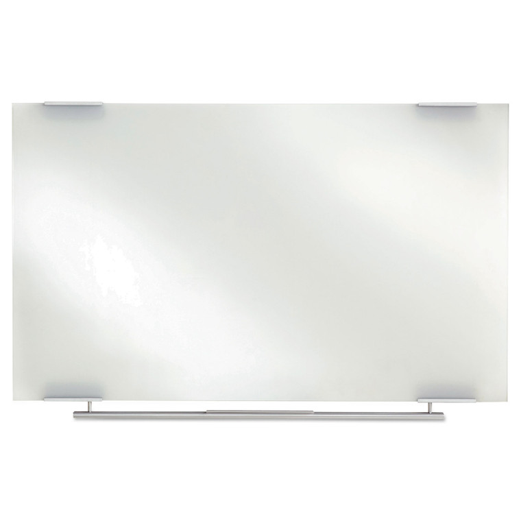 Clarity Glass Dry Erase Board With Aluminum Trim, Frameless, 72 X 36 - ICE31160