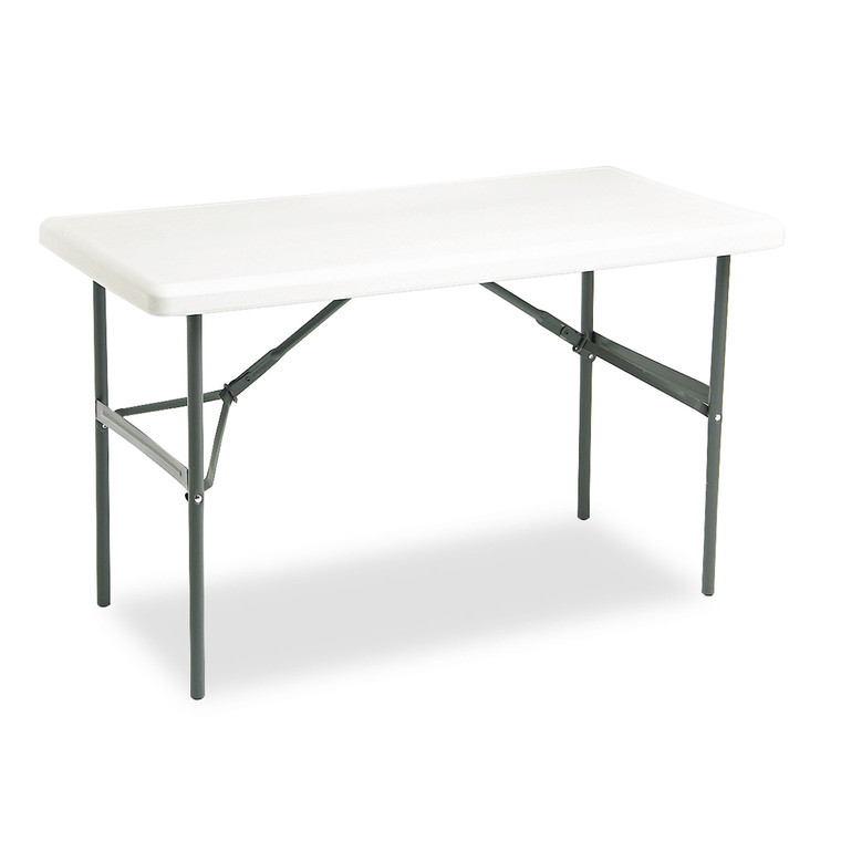 Indestructable Classic Folding Table, Rectangular Top, 300 Lb Capacity, 48 X 24 X 29, Platinum - ICE65203
