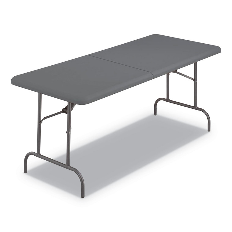 Indestructable Classic Bi-Folding Table, 1,200 Lb Capacity, 30 X 72 X 29, Charcoal - ICE65467