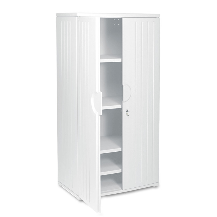 Rough N Ready Storage Cabinet, Four-Shelf, 36 X 22 X 72, Platinum - ICE92573