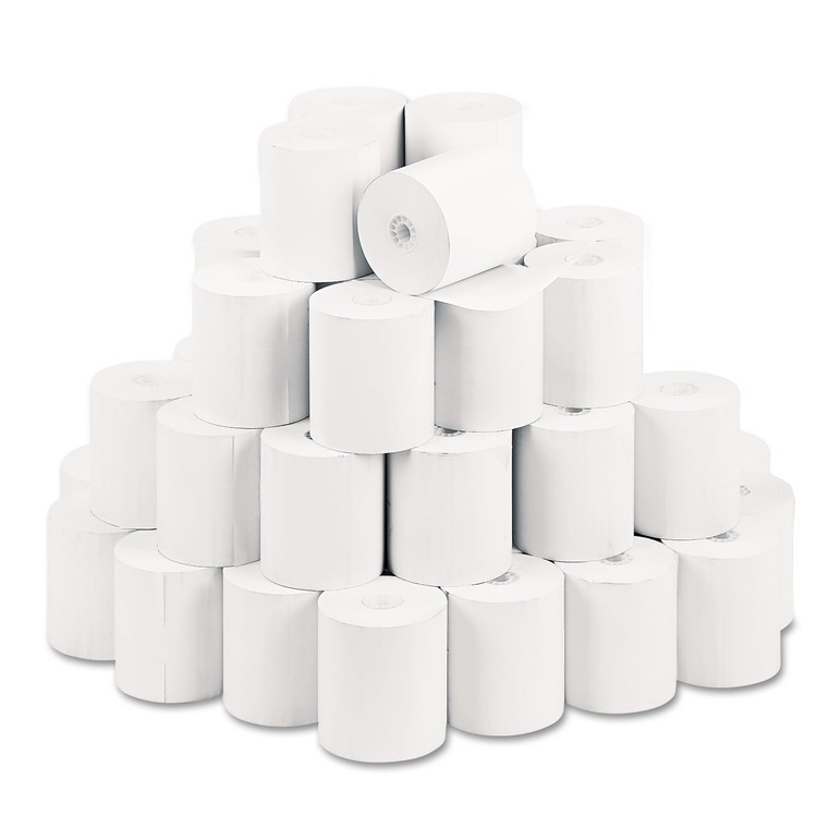 Direct Thermal Printing Thermal Paper Rolls, 3.13" X 230 Ft, White, 50/carton - ICX90781278