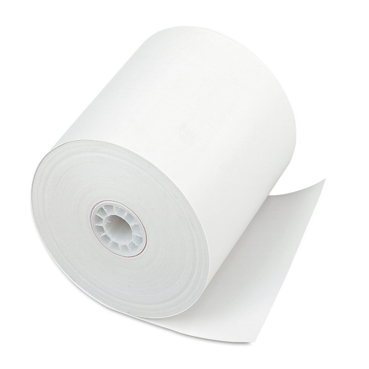 Direct Thermal Printing Thermal Paper Rolls, 3" X 225 Ft, White, 24/carton - ICX90781294