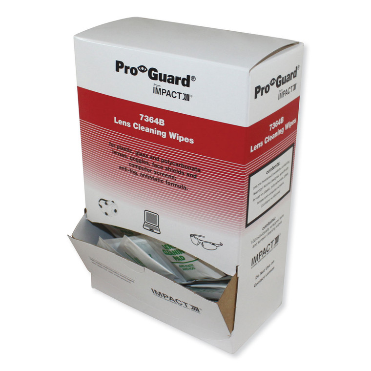 Pro-Guard Disposable Lens Cleaning Wipes, 5.1 X 8.1, 100/box - IMP7364B