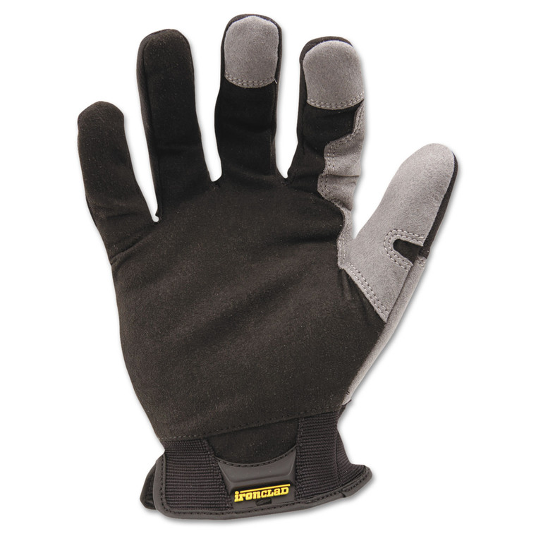 Workforce Glove, Large, Gray/black, Pair - IRNWFG04L