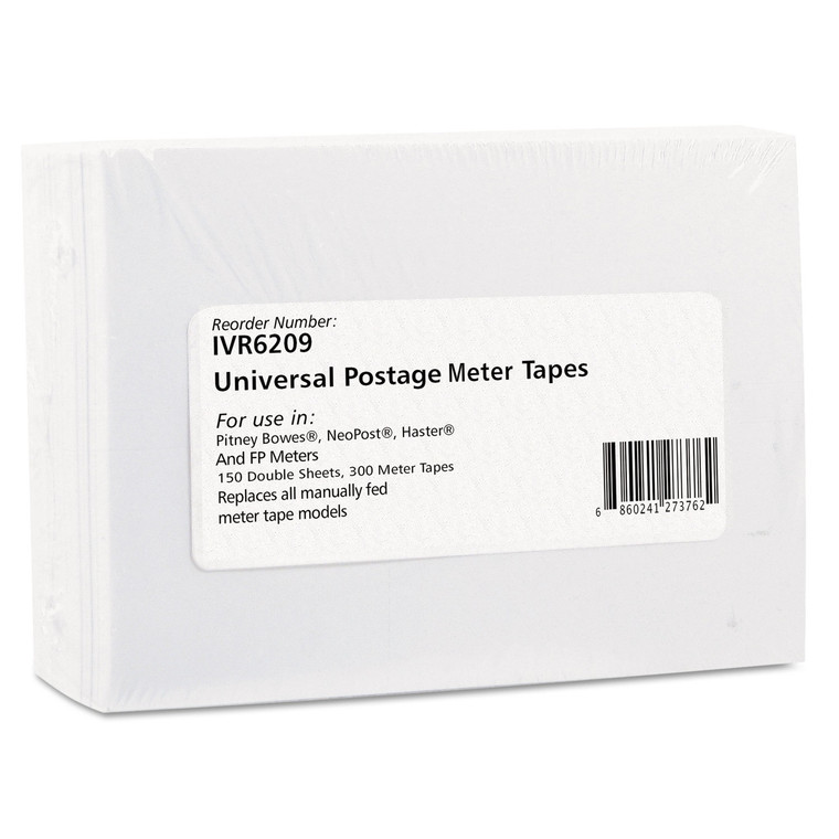 Postage Labels, 3.5 X 5.25, White, 2/sheet, 150 Sheets/box - IVR6209