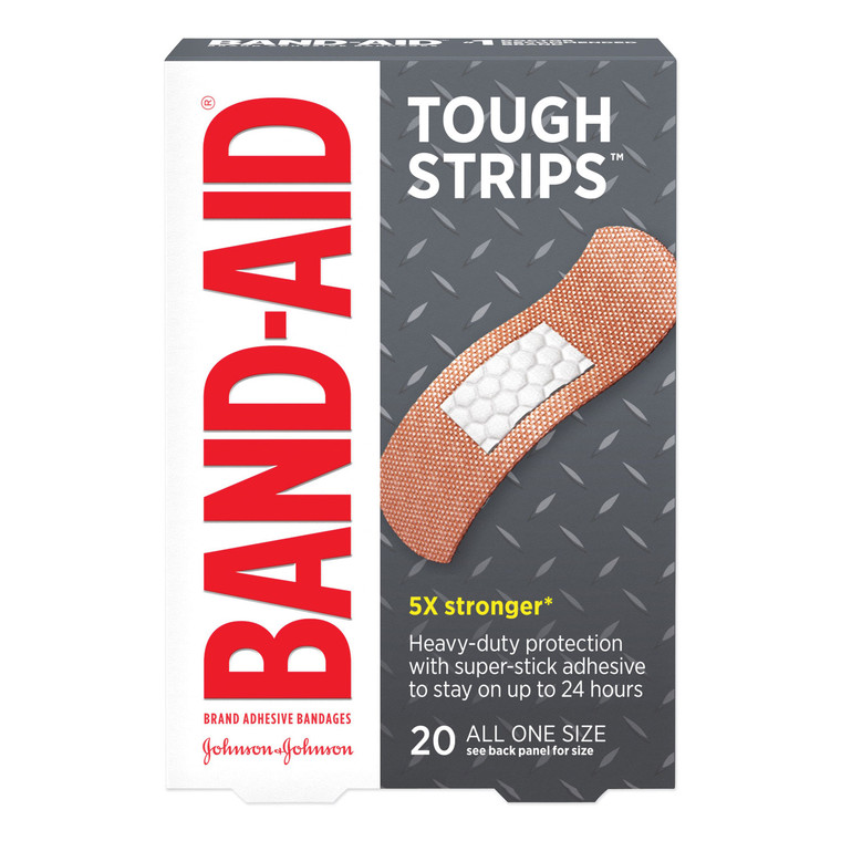 Flexible Fabric Adhesive Tough Strip Bandages, 1 X 3.25, 20/box - JOJ4408