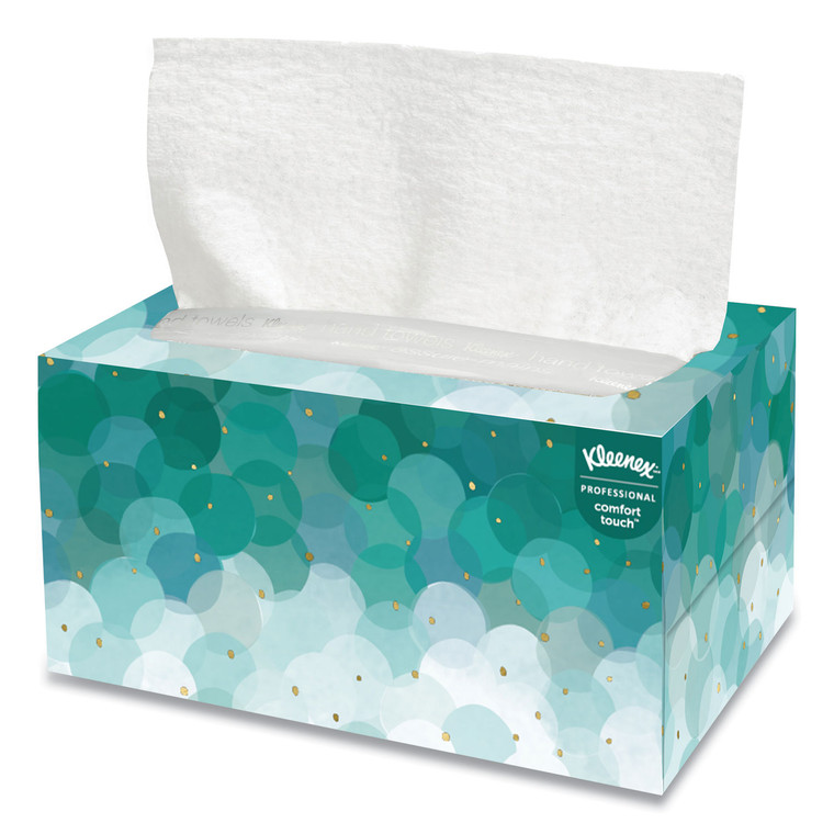 Ultra Soft Hand Towels, Pop-Up Box, White, 70/box - KCC11268