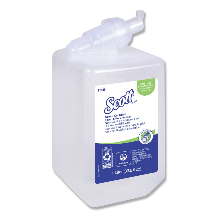 Essential Green Certified Foam Skin Cleanser, Neutral, 1,000 Ml Bottle, 6/carton - KCC91565CT