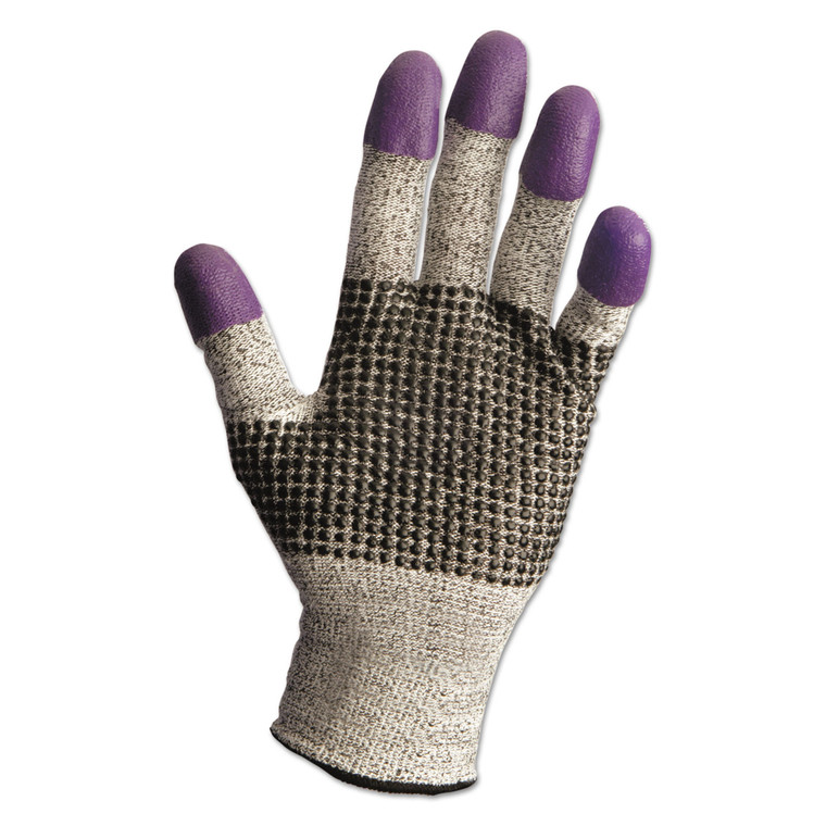 G60 Purple Nitrile Gloves, 230 Mm Length, Medium/size 8, Black/white, 12 Pair/ct - KCC97431CT