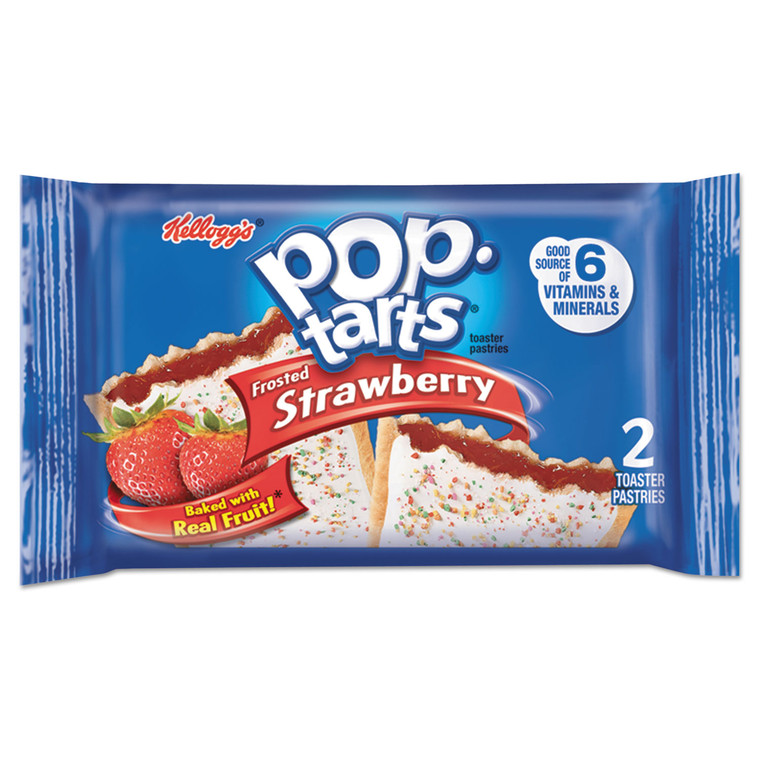 Pop Tarts, Frosted Strawberry, 3.67 Oz, 2/pack, 6 Packs/box - KEB31732