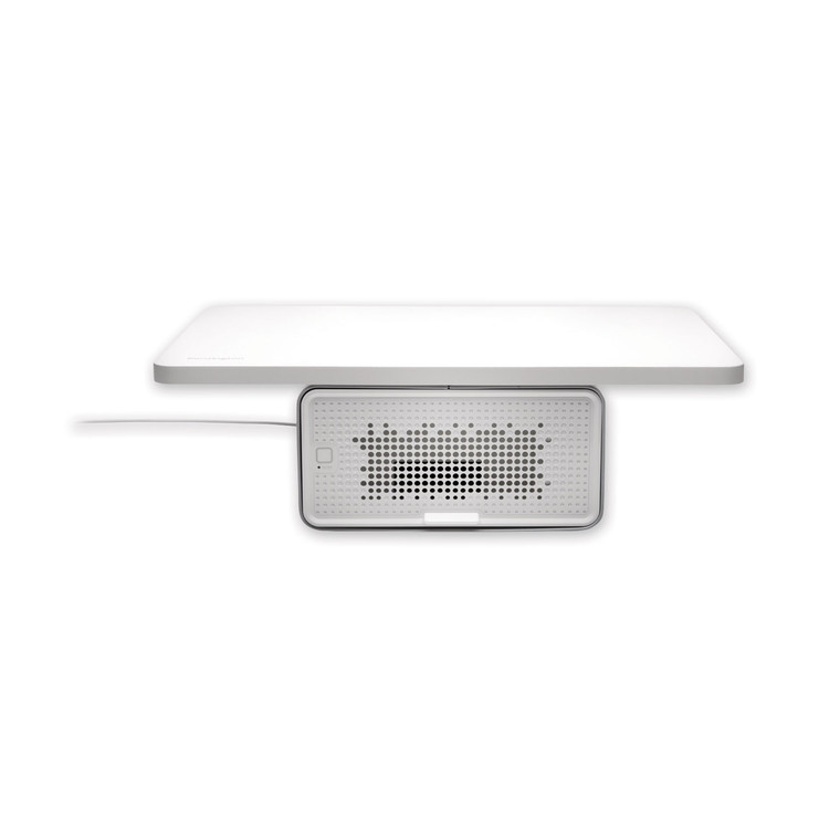Freshview Wellness Monitor Stand With Air Purifier, For 27" Monitors, 22.5" X 11.5" X 5.4", White, Supports 200 Lbs - KMW55460