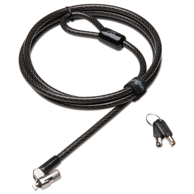 Microsaver 2.0 Keyed Ultra Laptop Lock, 6ft Steel Cable, Black, Two Keys - KMW64432