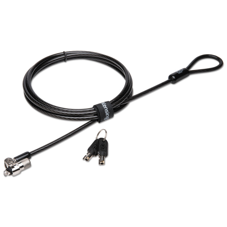 Microsaver 2.0 Keyed Laptop Lock, 6ft Steel Cable, Silver, Two Keys - KMW65020