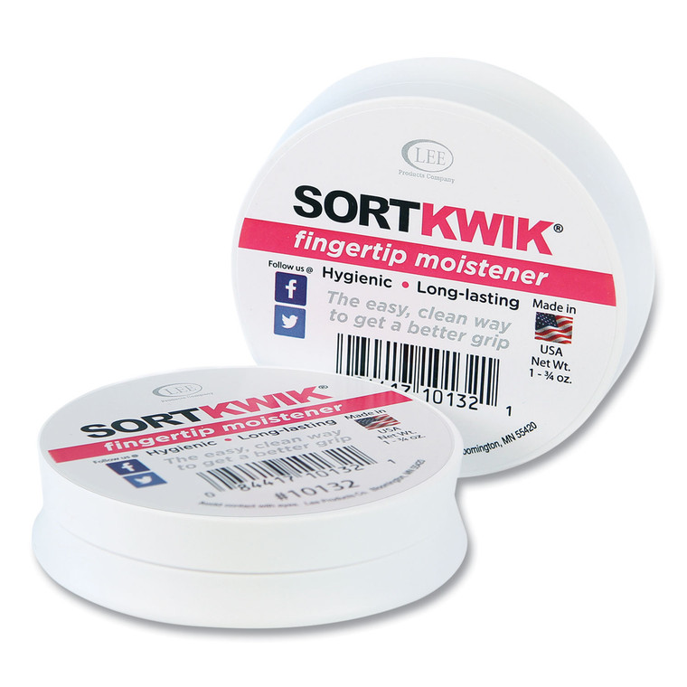 Sortkwik Fingertip Moisteners, 1 3/4 Oz, Pink, 2/pack - LEE10132