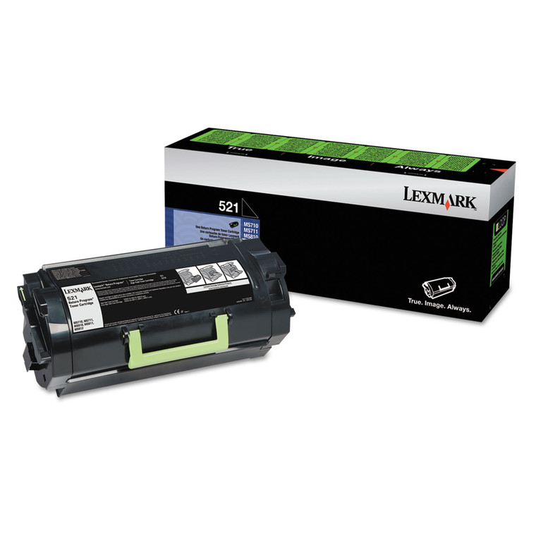 52d1000 Toner, 6,000 Page-Yield, Black - LEX52D1000