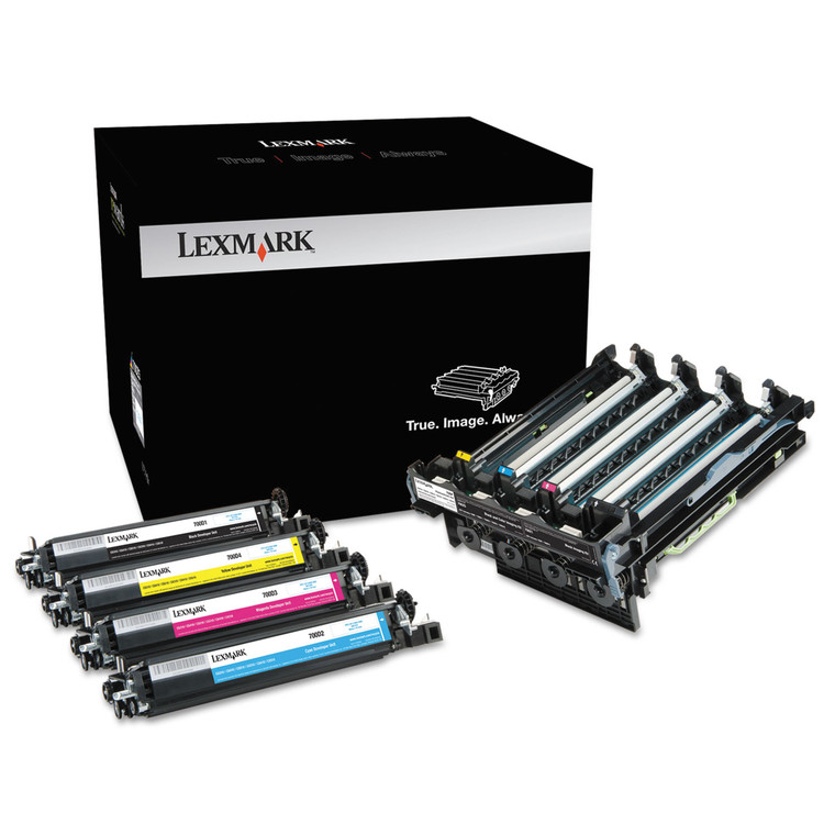 70c0z50 Unison Imaging Unit, 40,000 Page-Yield, Black/tri-Color - LEX70C0Z50