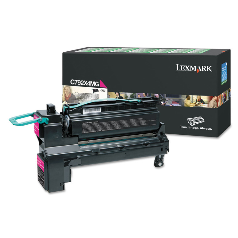 C792x4mg Return Program Extra High-Yield Toner, 17,000 Page-Yield, Magenta - LEXC792X4MG