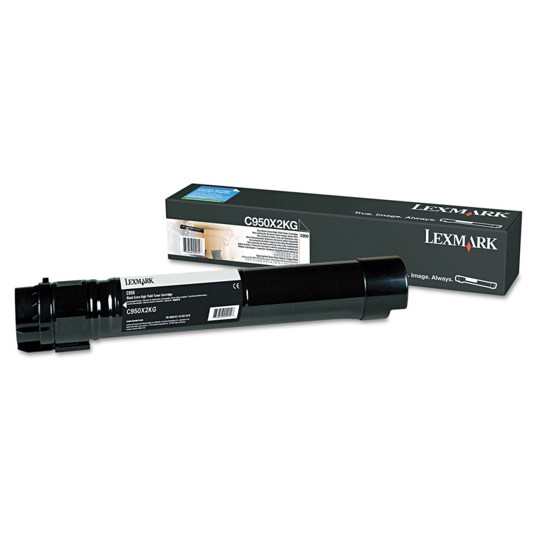 C950x2kg Extra High-Yield Toner, 32,000 Page-Yield, Black - LEXC950X2KG