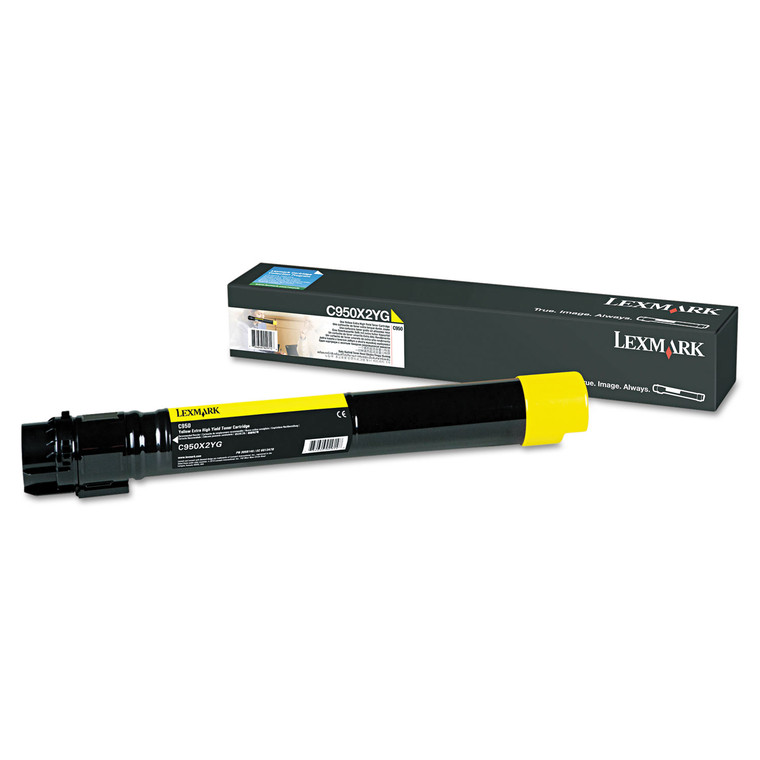 C950x2yg Extra High-Yield Toner, 22,000 Page-Yield, Yellow - LEXC950X2YG