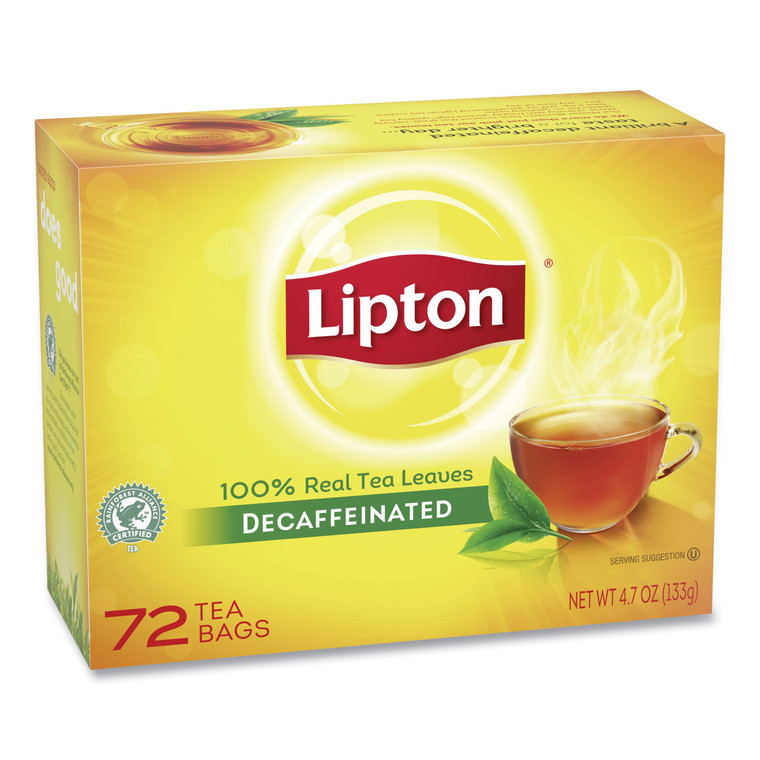 Tea Bags, Decaffeinated, 72/box - LIP290