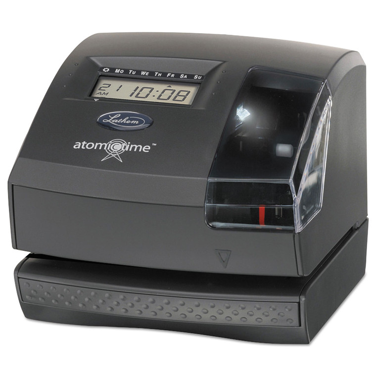 1600e Wireless Atomic Time Recorder With Tru-Align, Digital Display, Dark Gray - LTH1600E