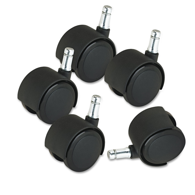 Deluxe Duet Casters, Nylon, B And K Stems, 110 Lbs/caster, 5/set - MAS23622