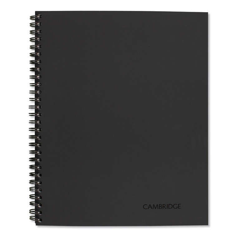 Wirebound Guided Meeting Notes Notebook, 1 Subject, Meeting-Minutes/notes Format, Dark Gray Cover, 11 X 8.25, 80 Sheets - MEA06132