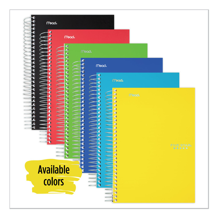 Wirebound Notebook, 2 Subject, Medium/college Rule, Randomly Assorted Covers, 9.5 X 6, 100 Sheets - MEA06180