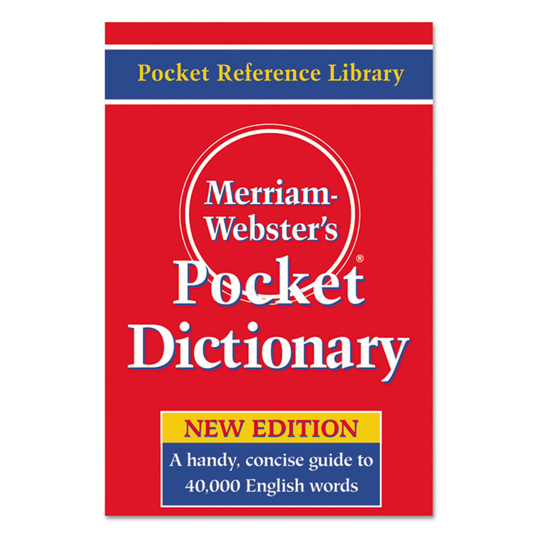 Pocket Dictionary, Paperback, 416 Pages - MER530